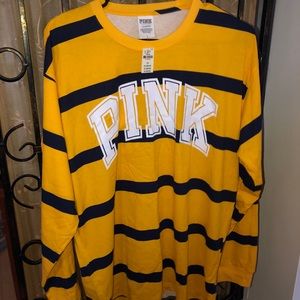 Victoria’s Secret pink long sleeve campus tee